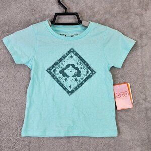 Unisex Kids Blue Shirt JZD Vibras Bonita Short Sleeve Latino Heritage Size 3T